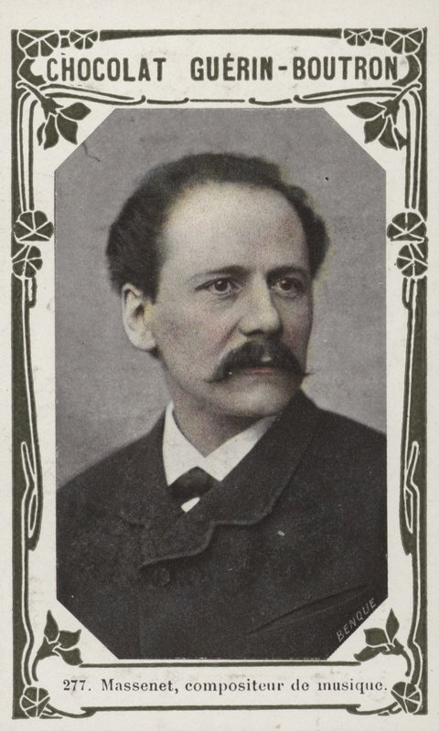 Massenet , hudební skladatel (barevné foto) od French School