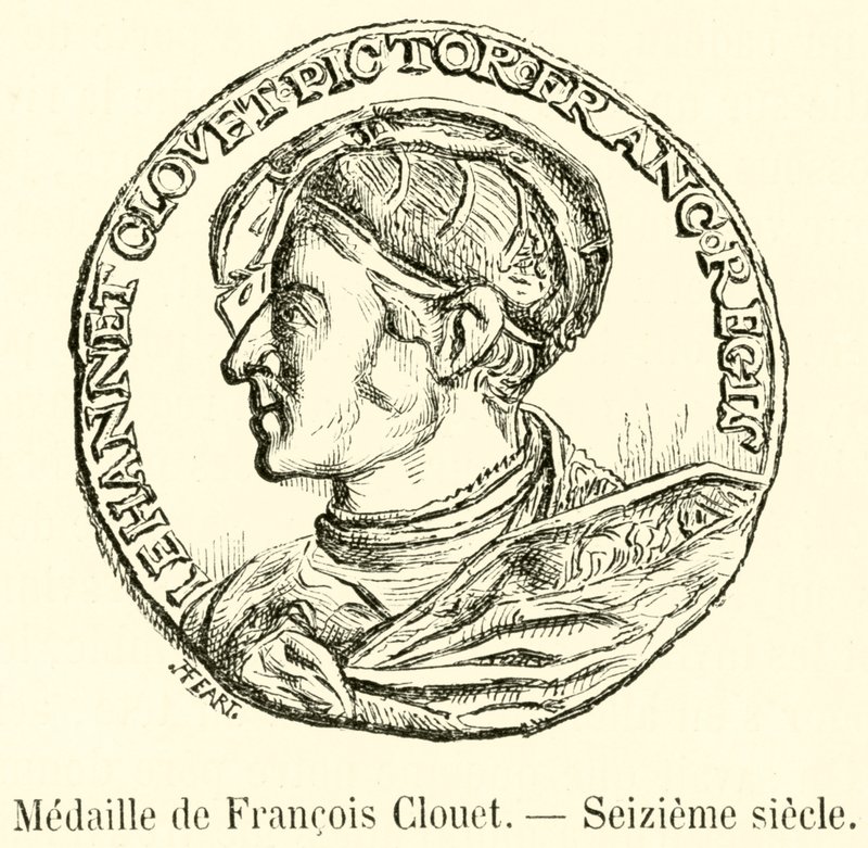 Medaile Francoise Cloueta, šestnácté století (rytina) od French School