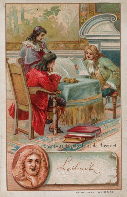 Setkání mezi Leibnizem a Bossuetem od French School