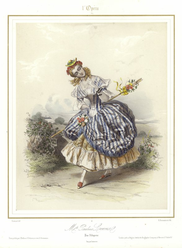 Slečna Pauline Leroux v Pas Villageois de lOpera od French School
