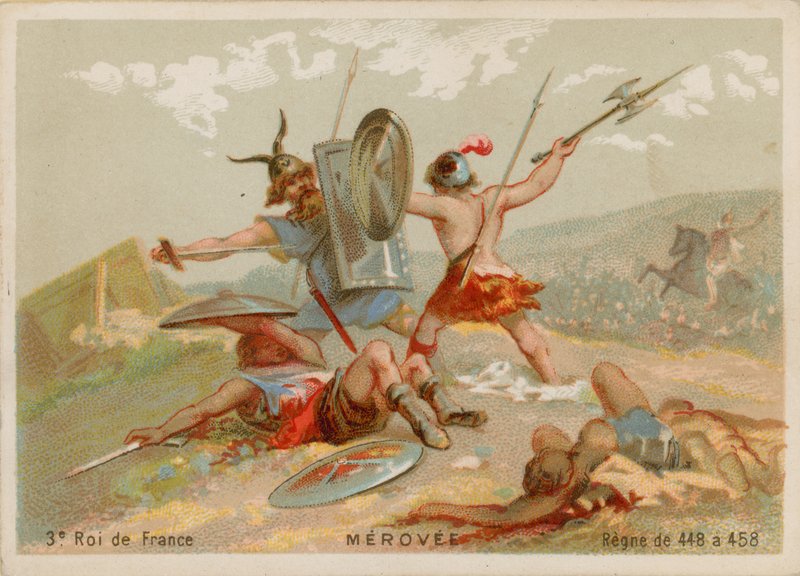Merovee, král Francie (412-457) od French School
