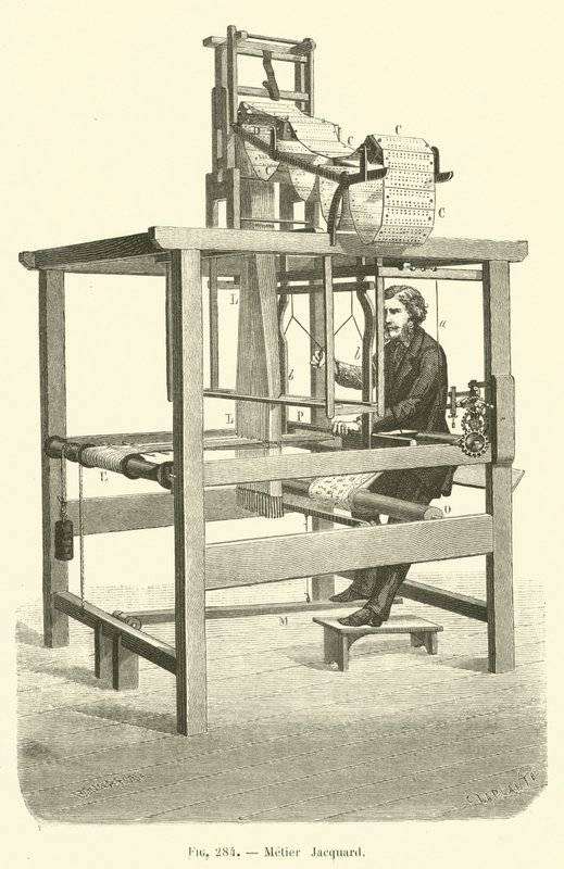 Metier Jacquard (rytina) od French School