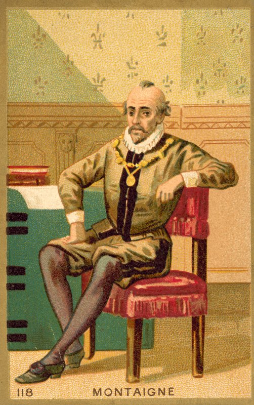 Michel de Montaigne , francouzský spisovatel a filozof od French School