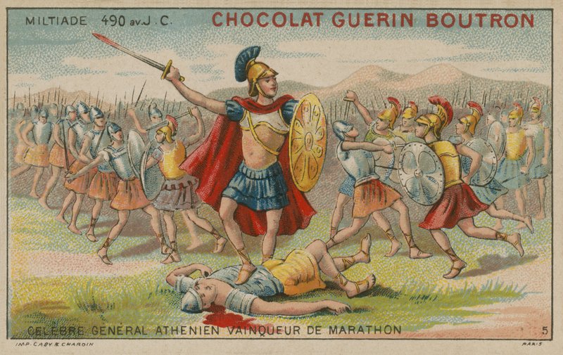 Miltiades, athénský generál a vítěz bitvy u Marathonu, 490 př.n.l od French School