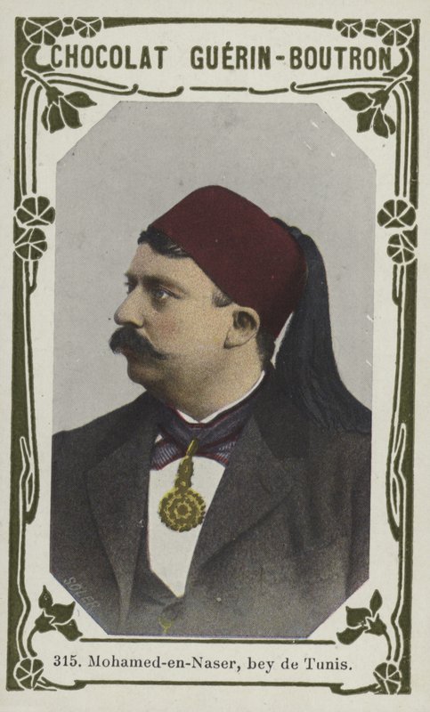 Mohamed-en-Naser, bey de Tunis (barevné fotografie) od French School