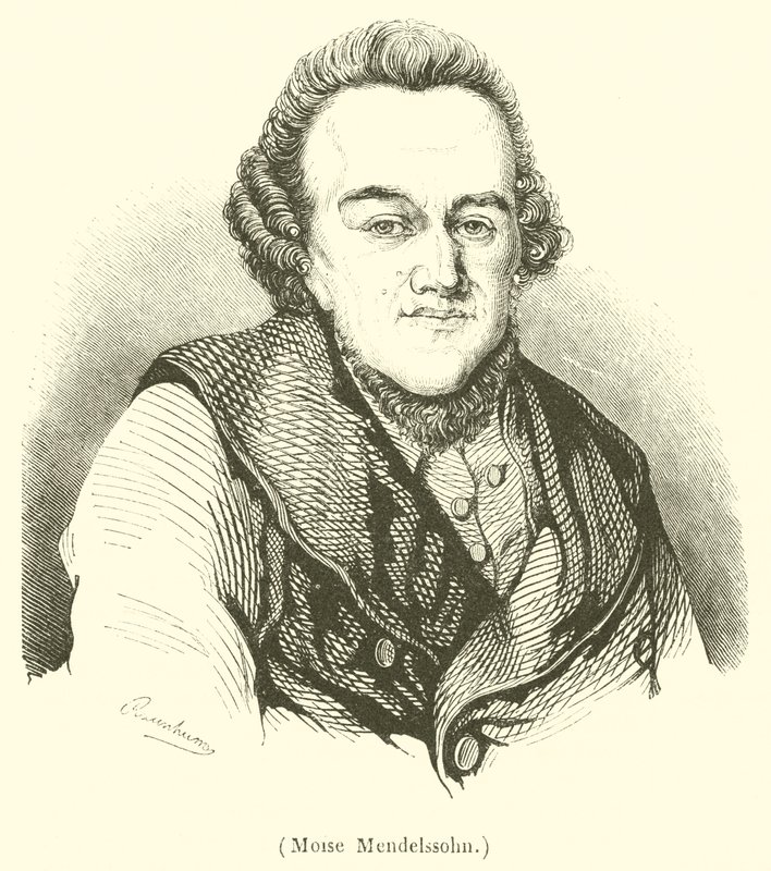 Moise Mendelssohn (rytina) od French School