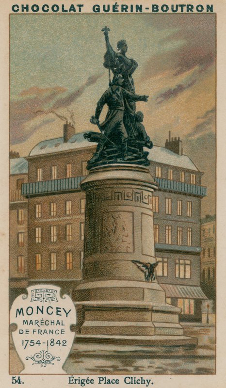 Moncey, maršál Francie, 1754-1842, Erected Place Clichy od French School