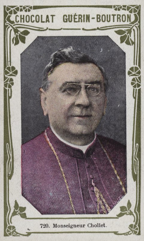 Monsignor Chollet (barevná fotografie) od French School