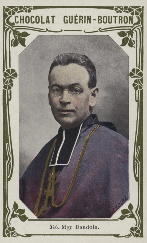 Monsignor Dandole (barevná fotografie) od French School