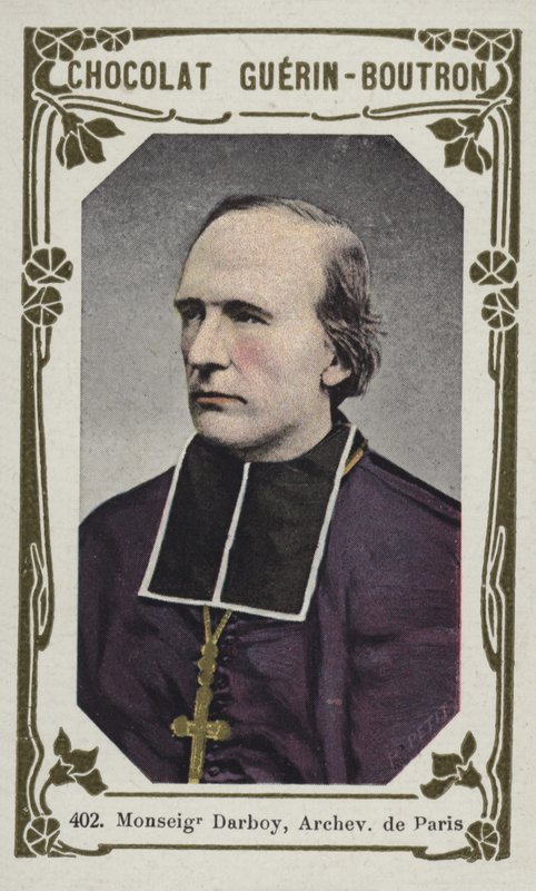 Monsignor Darboy, arcibiskup Paříže (barevné foto) od French School