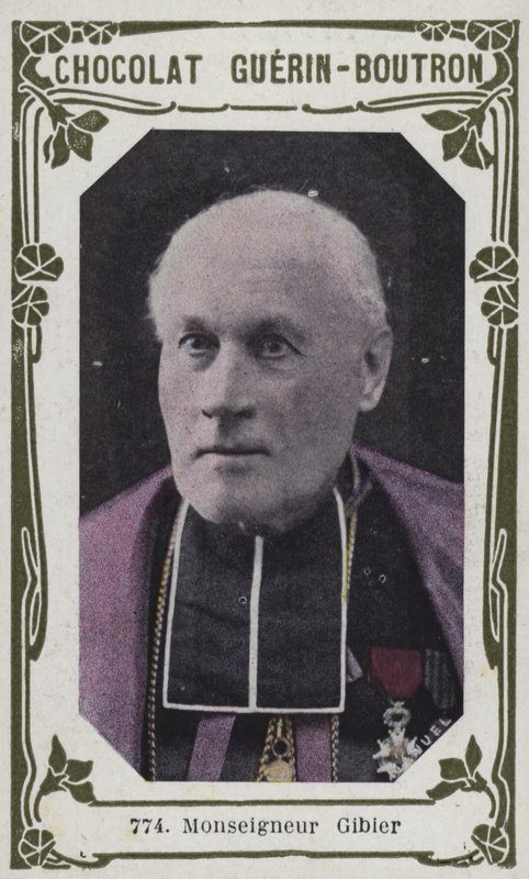 Monsignor Gibier (barevná fotografie) od French School