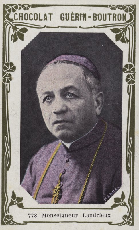 Monseigneur Landrieux (barevná fotografie) od French School