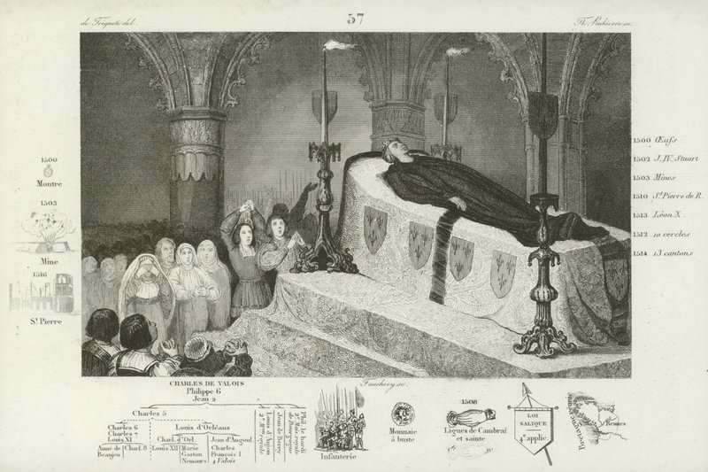 Truchlení nad smrtí francouzského Ludvíka XII., 1515 od French School