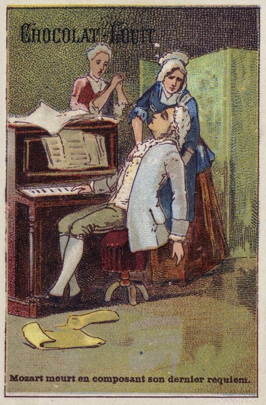 Mozart umírá při skládání svého posledního requiem od French School