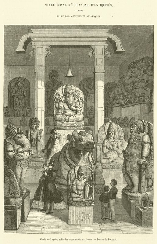 Leiden Museum, Hall of Asian Monuments (rytina) od French School