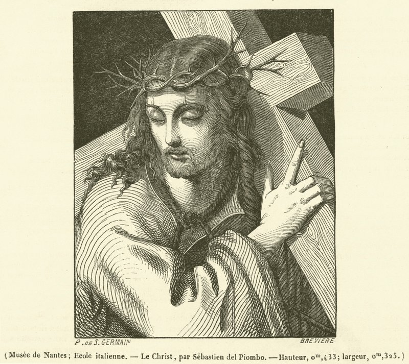 Muzeum Nantes, Italská škola, Kristus (rytina) od French School