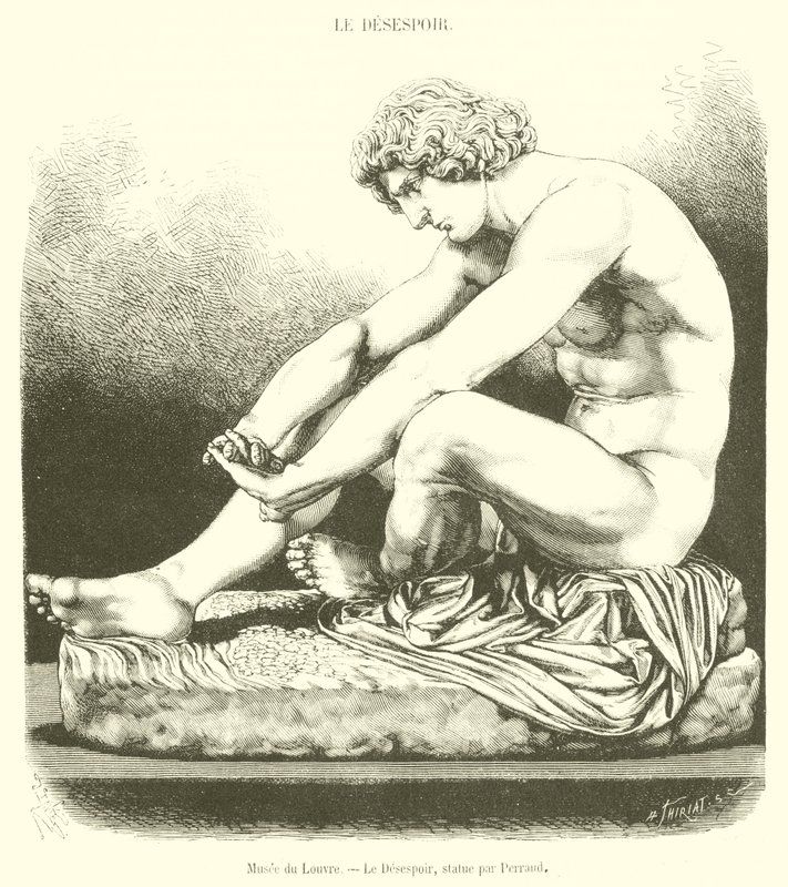 Muzeum Louvre, Zoufalství (rytina) od French School