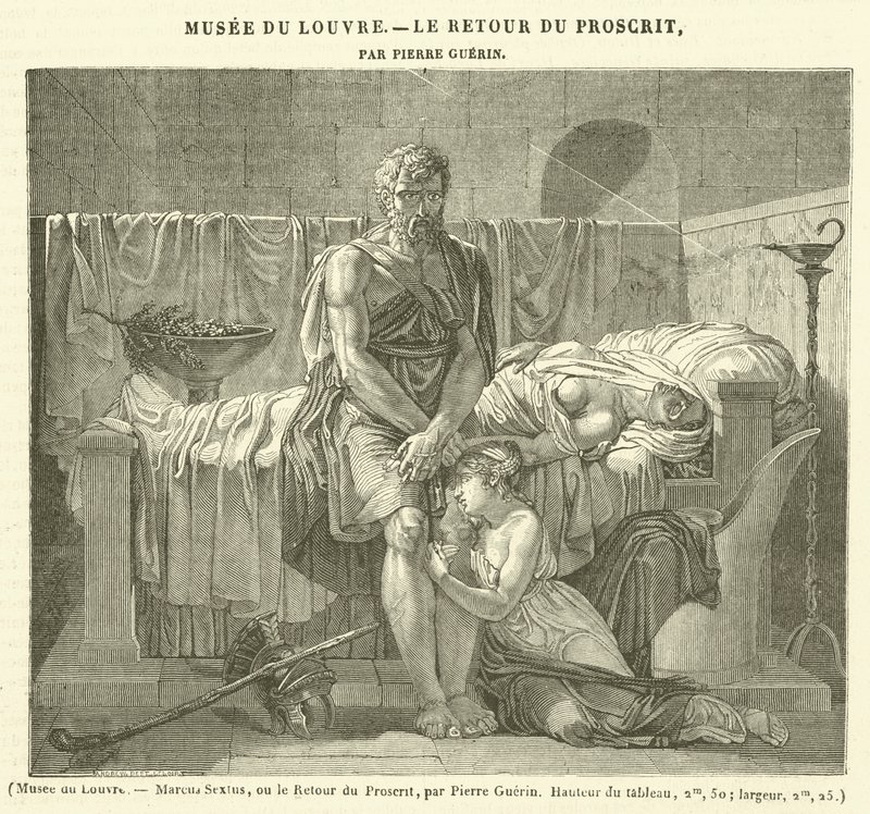 Muzeum Louvre, Marcus Sextus nebo Návrat zavrženého (rytina) od French School