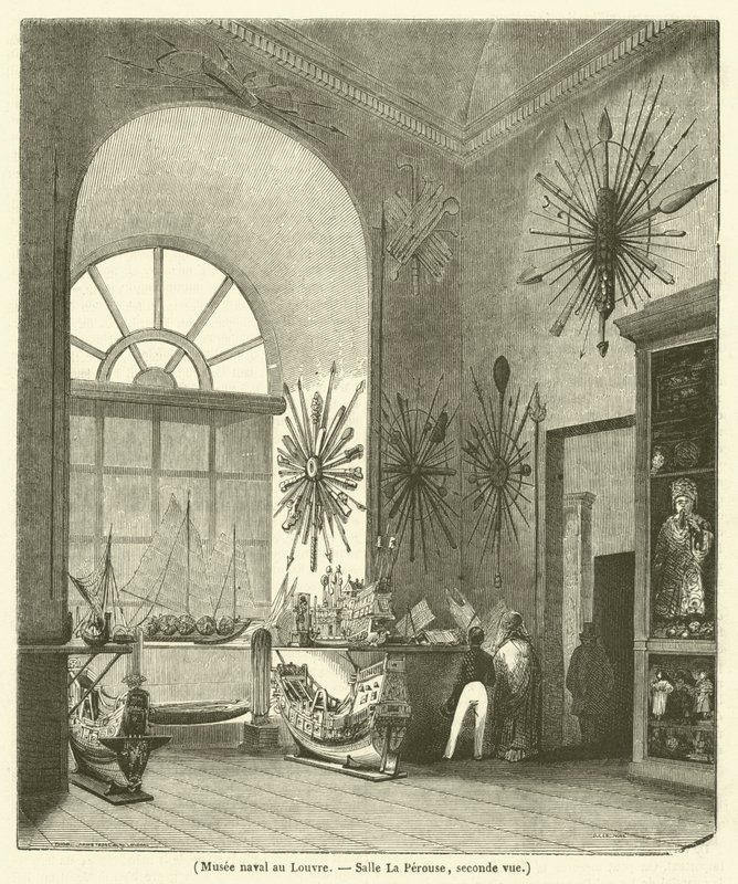 Námořní muzeum v Louvru, Salle La Perouse, druhý pohled (rytina) od French School