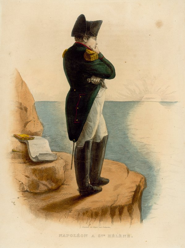 Napoleon Bonaparte (barevná rytina) od French School