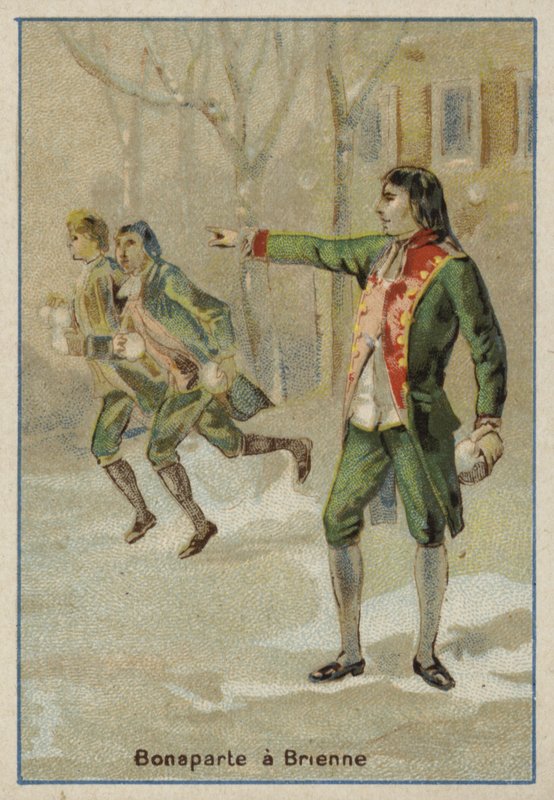 Napoleon Bonaparte na vojenské škole v Brienne-le-Chateau ve Francii od French School