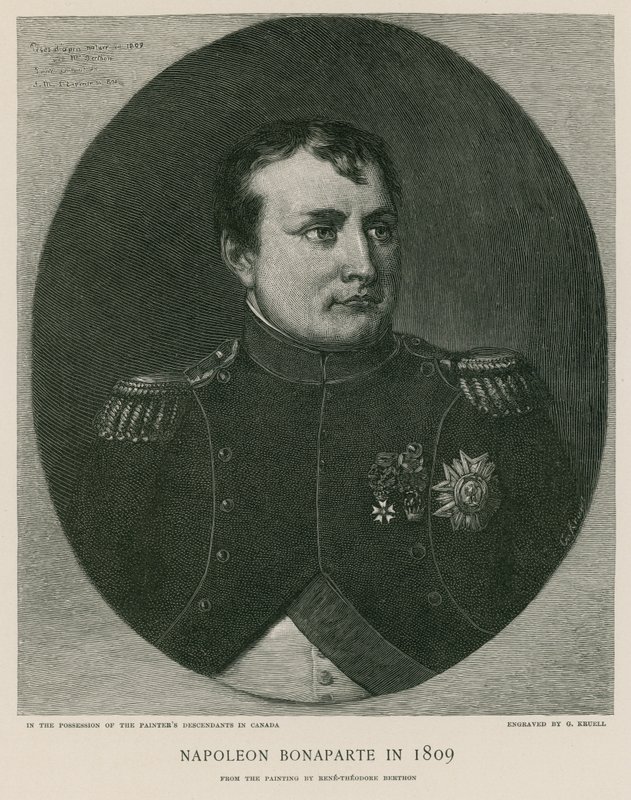 Napoleon Bonaparte v roce 1809 od French School