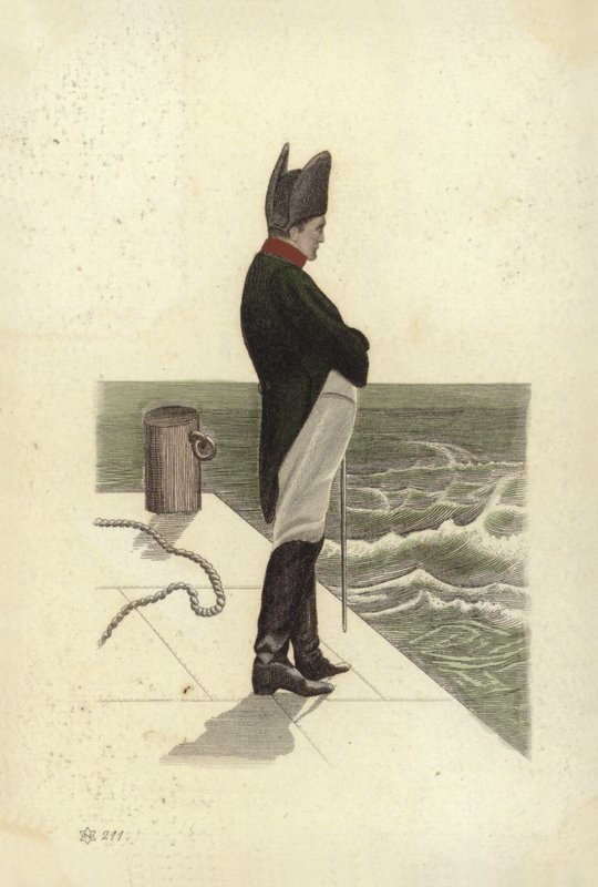 Napoleon I (barevná litografie) od French School