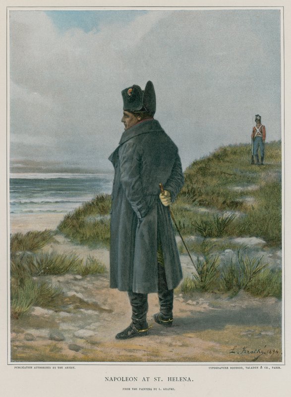 Napoleon na Svaté Heleně od French School