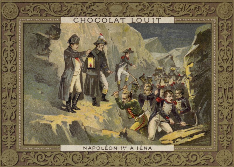 Napoleon v bitvě u Jeny, 1806 od French School