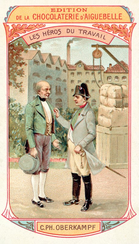 Napoleon uděluje Legion dHonneur francouzskému průmyslníkovi Christophe-Philippe Oberkampfovi, 1806 od French School