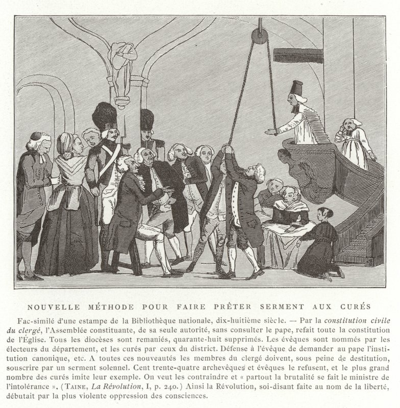 Nová metoda skládání přísah kněžím, Francouzská revoluce od French School