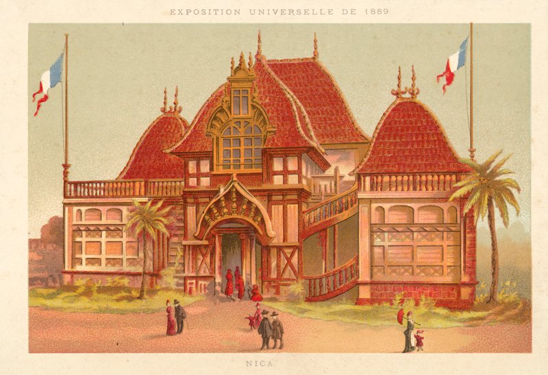 Nica, výstava Universelle 1889, Paříž od French School