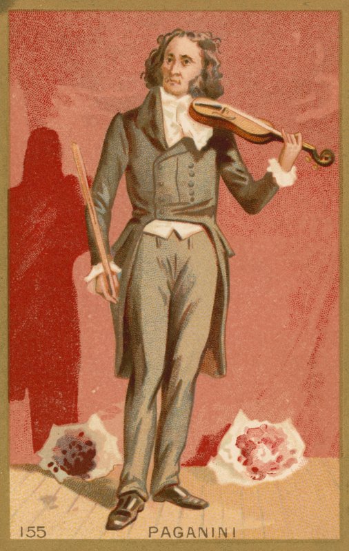 Niccolo Paganini , italský houslista a skladatel od French School