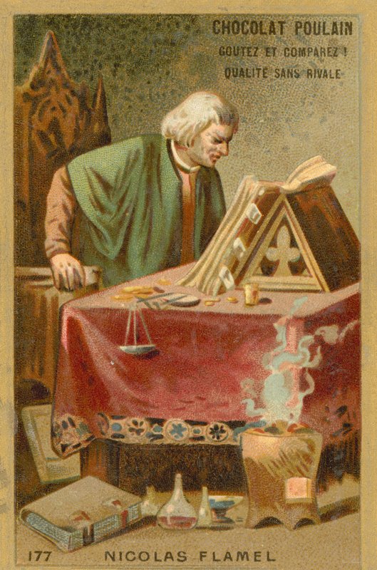 Nicolas Flamel, francouzský písař a prodejce rukopisů od French School