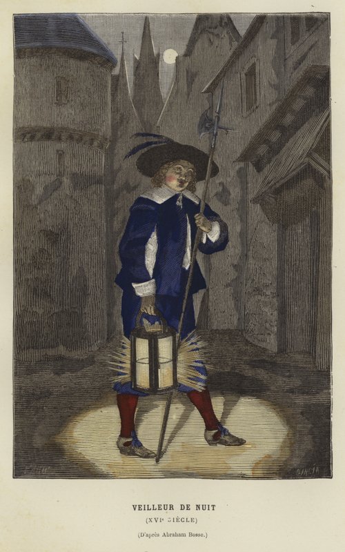 Noční hlídač, 16. století od French School