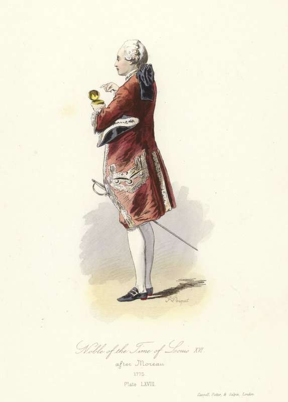 Šlechtic doby francouzského Ludvíka XVI od French School