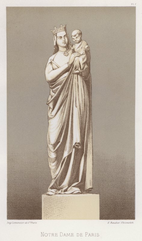 Notre Dame de Paris (barevné lito) od French School