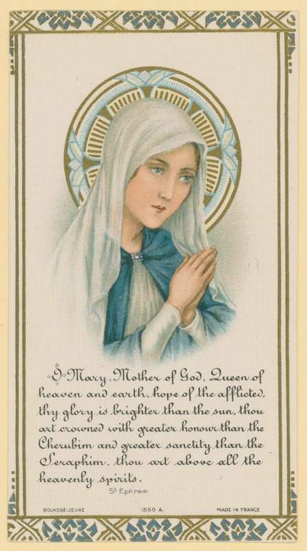 Ó Maria, Matko Boží. Výňatek ze spisu Saint Ephrem od French School