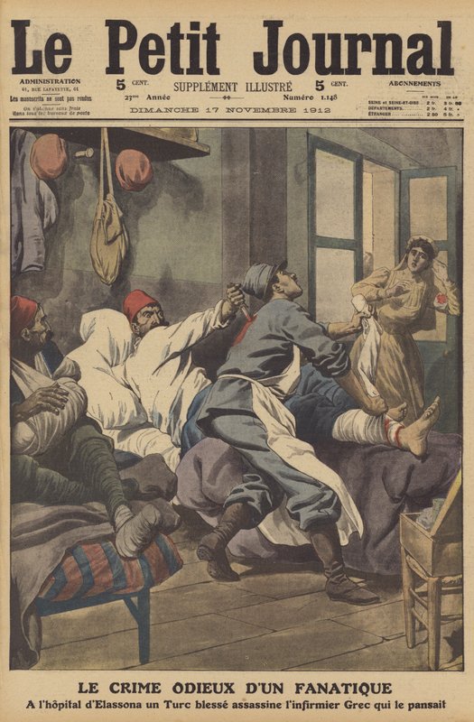 Ohavný zločin fanatika (color litho) od French School
