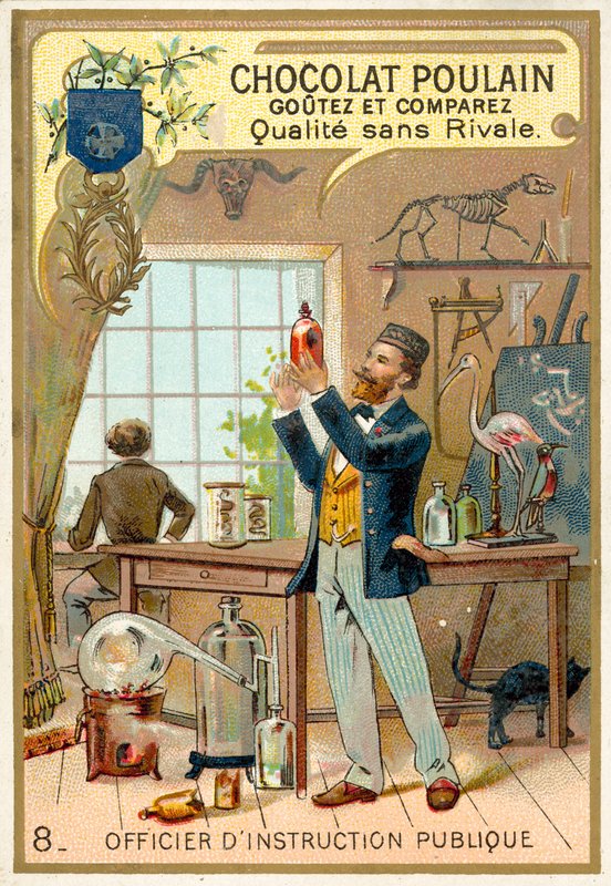 Důstojník Instruction Publique (chromolitho) od French School