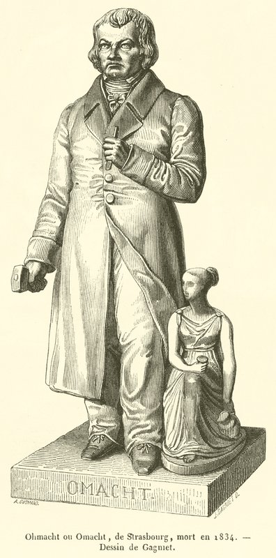 Ohmacht nebo Omacht, ze Štrasburku, zemřel v roce 1834 (rytina) od French School