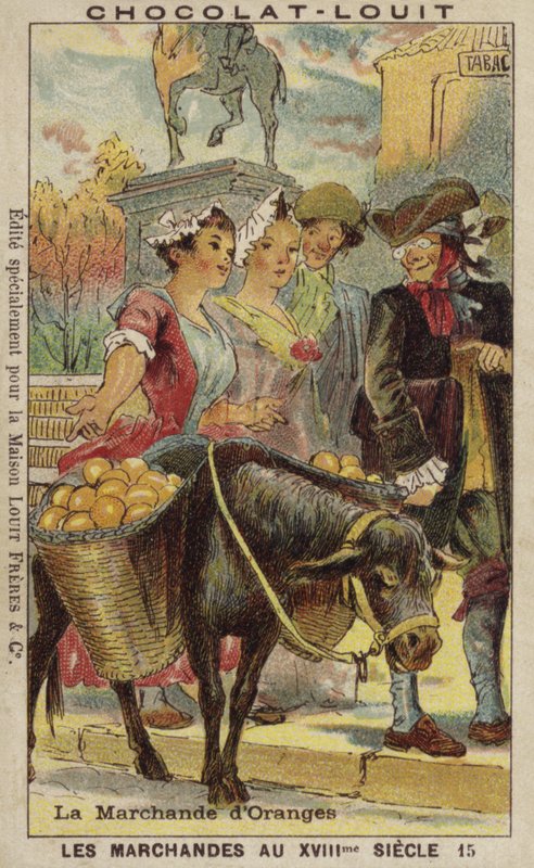 Prodejce pomerančů, 18. století od French School