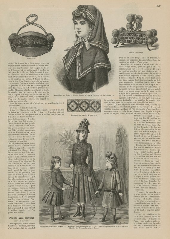Stránka z La Mode Illustree, 1885 od French School