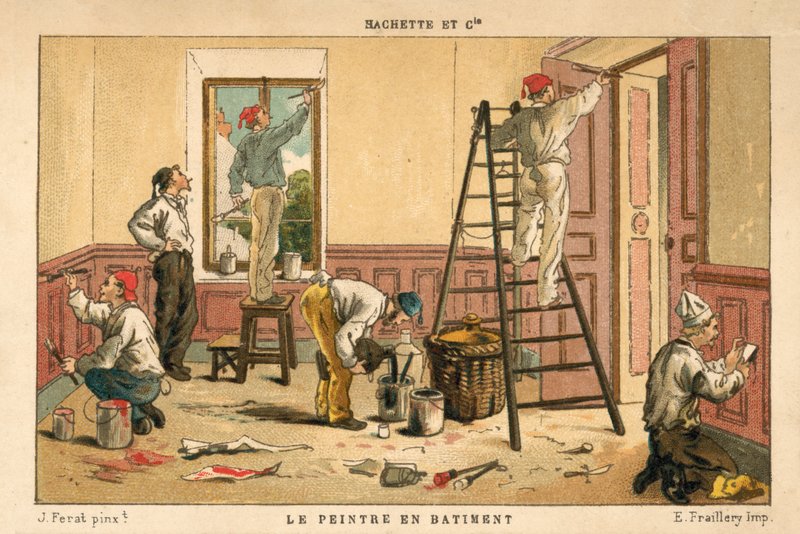 Malování interiéru budovy (chromolitho) od French School