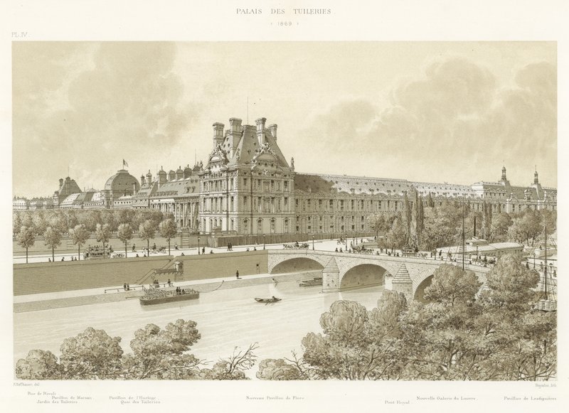 Palác Tuileries, 1869 od French School