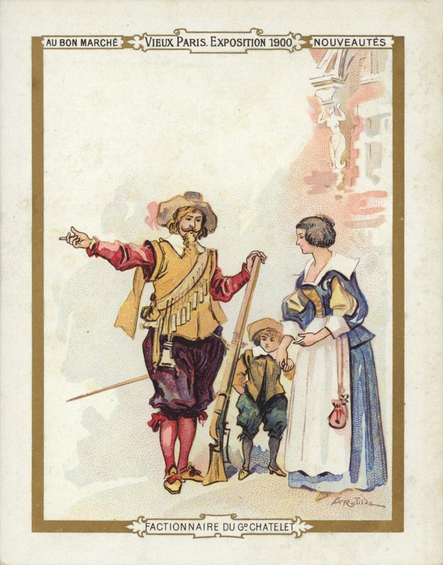 Pařížská výstava 1900, Cavalier ukazuje cestu od French School