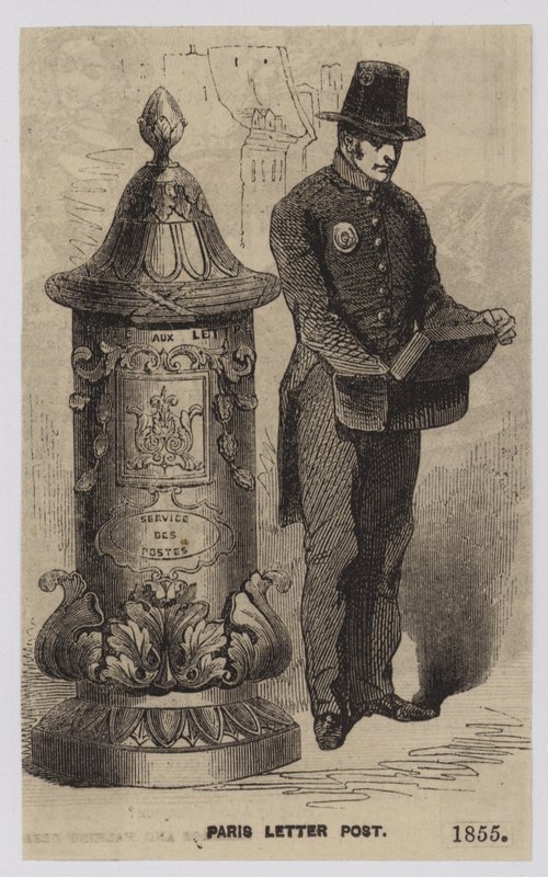 Paris Letter Post, 1855 od French School