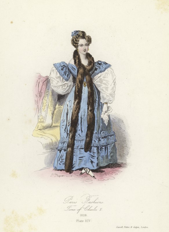 Pařížská móda, doba francouzského Karla X od French School