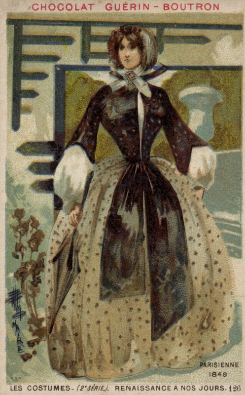 Pařížská móda, 1848 od French School