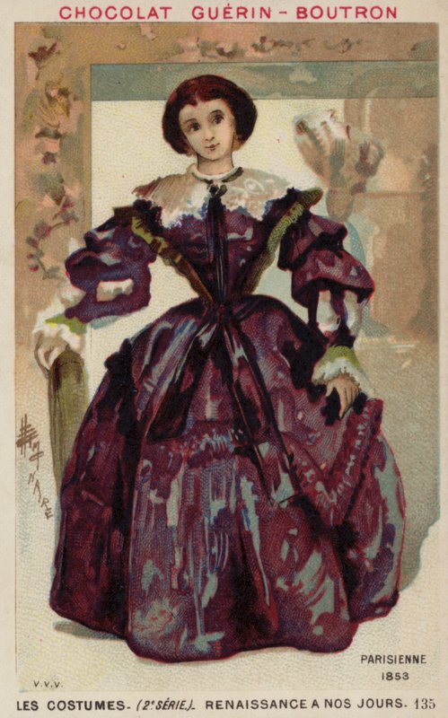 Pařížská móda, 1853 od French School